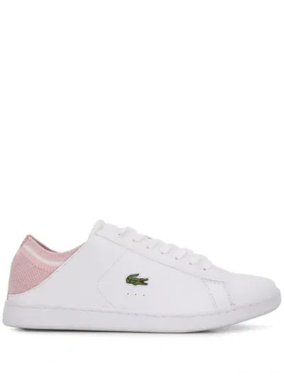 Lacoste Logo Patch Sneakers In White