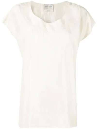 Forte Forte Floral Embroidery Top In White