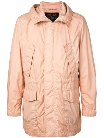 Woolrich Summer Parka In Pink