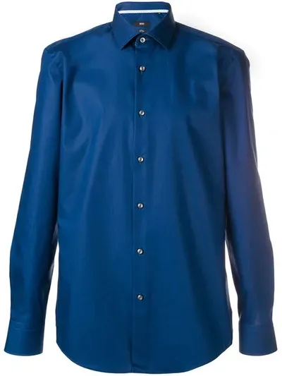 Hugo Boss Slim-fit Shirt In Blue