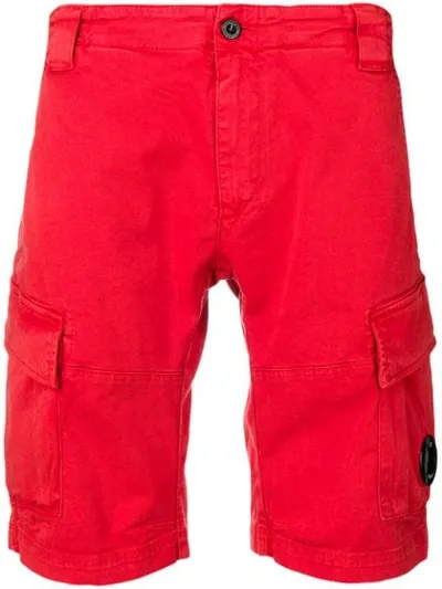 C.p. Company Red Cotton Shorts