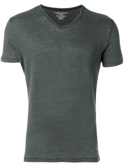 Majestic V-neck T-shirt In Black