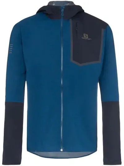 Salomon Bonatti Hd Hooded Jacket In Blue