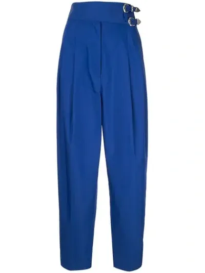 Toga High-rise Tapered Trousers In Blue