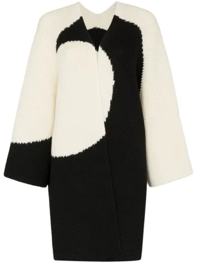 Valentino Luna Knitted Cape In White