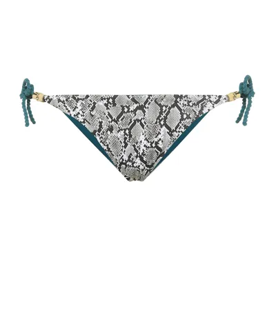 Heidi Klein Mombasa Reversible Bikini Bottoms In Grey