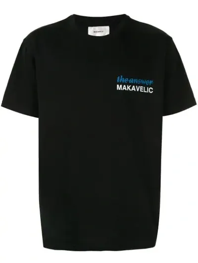 Makavelic Index Finger T-shirt In Black