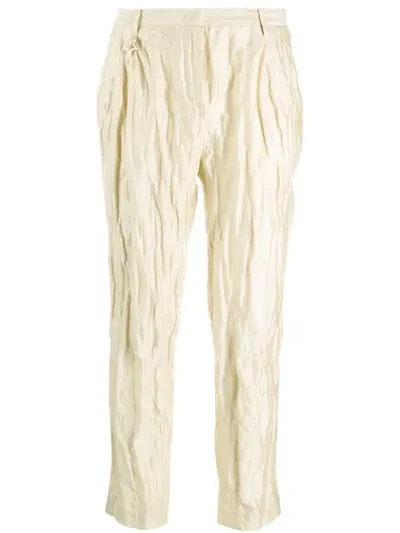 Lorena Antoniazzi Cropped Trousers In Neutrals