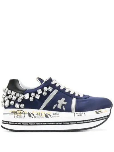 Premiata Beth Platform Sneakers In Blue