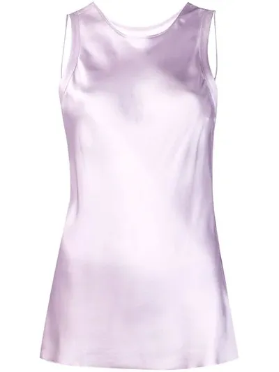 Helmut Lang Raw Detail Tank Top In Purple