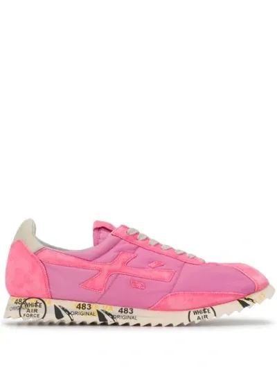 Premiata Hattori Low Top Sneakers In Pink