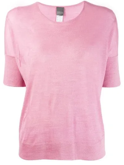 Lorena Antoniazzi Star Pattern T-shirt In Pink