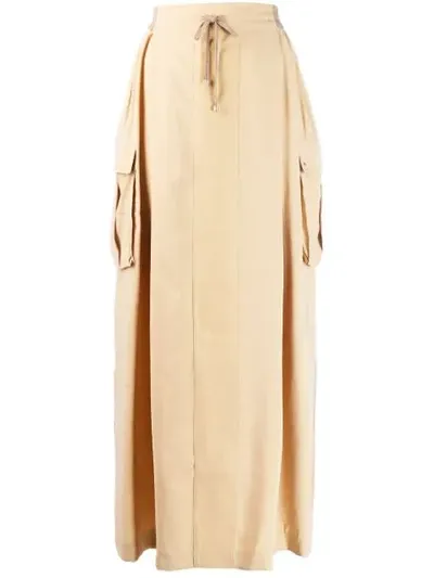 Lorena Antoniazzi Pull-on Maxi Skirt In Neutrals