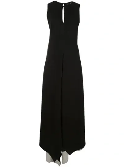 Proenza Schouler Sleeveless Textured Crepe Dress In Black