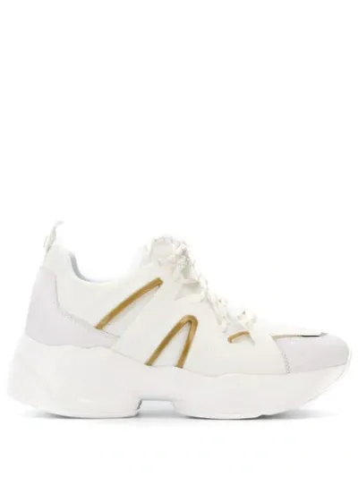 Liu •jo Chunky Sole Panelled Sneakers In White