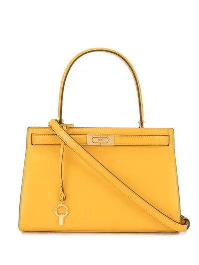 Tory Burch Lee Radziwill Small Satchel Bag In Yellow