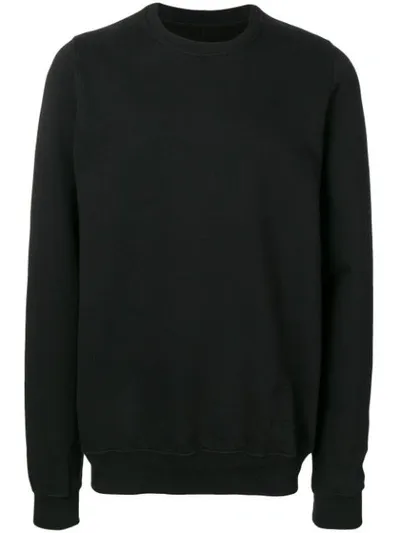 Rick Owens Drkshdw Oversized Crew Neck Sweatshirt In Black