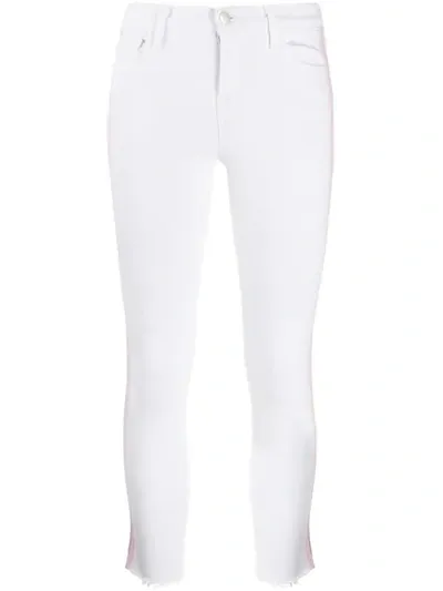 J Brand Slim Fit Jeans In White