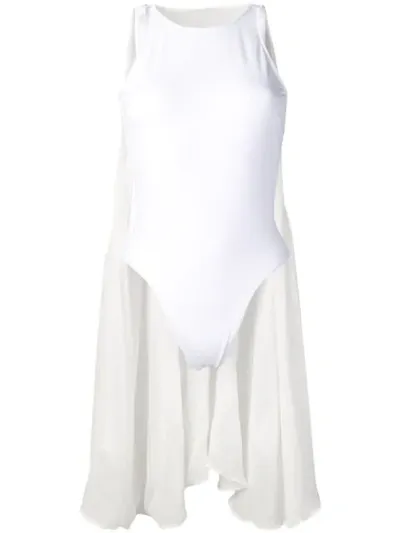 Sian Swimwear Nanah Caped Swimsuit In White