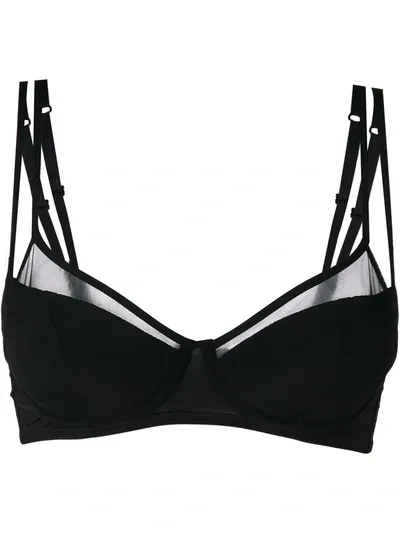 Maison Close 'pure Tentation' Push-up Bra In Black