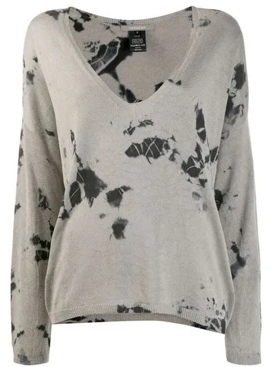 Suzusan Tie-dye Effect Jumper In Black