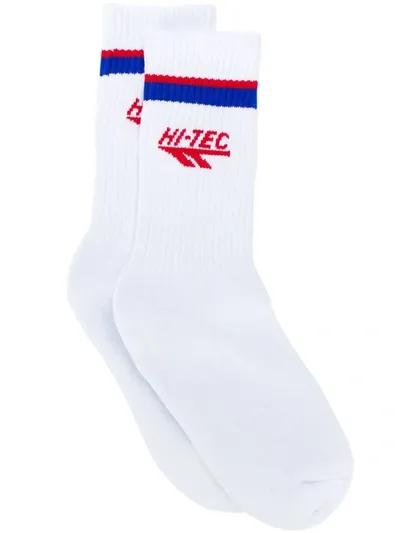 Rassvet X Hi-tech Logo Socks In White