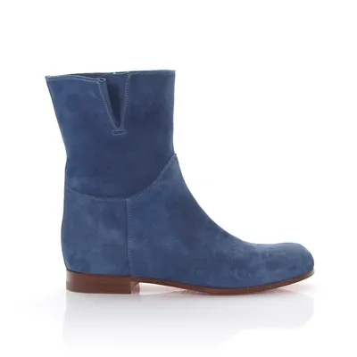 Santoni Boots Suede Blue