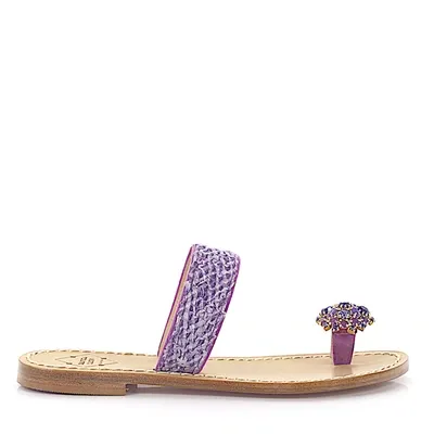 Emanuela Caruso Flip Flops In Purple