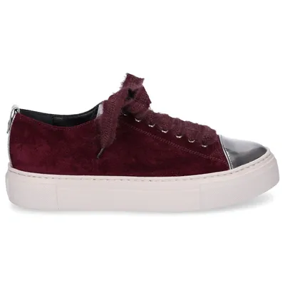 Agl Attilio Giusti Leombruni Low-top Sneakers D925065 Patent Leather In Red