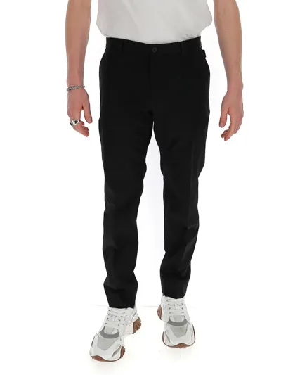 Dolce & Gabbana Tapered Track Trousers In Black