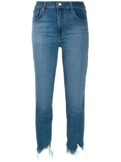 J Brand Ruby Cropped Jeans In Blue