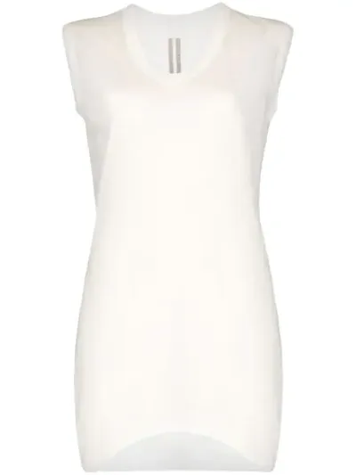 Rick Owens Langes Tanktop In White