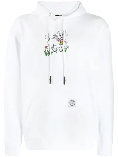 Mcq By Alexander Mcqueen Sheep Print Hoodie In White