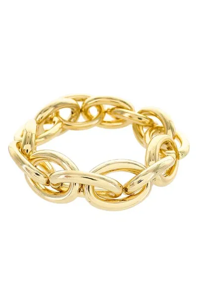 Panacea Link Stretch Bracelet In Gold