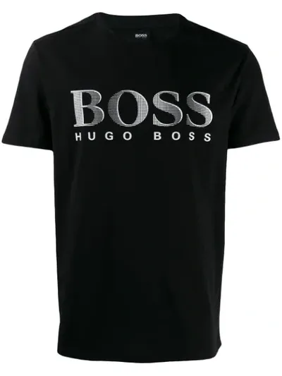 Hugo Boss Printed Logo T-shirt In Black