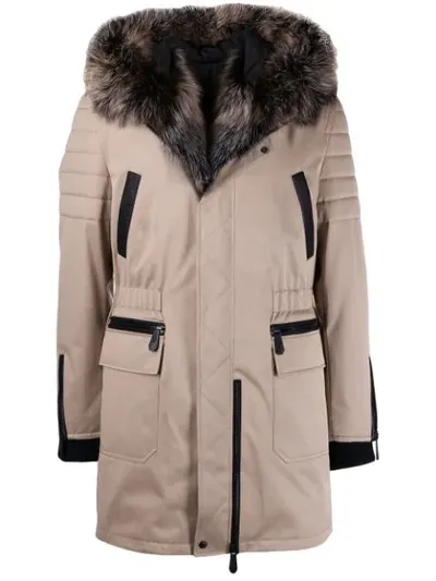 Philipp Plein 20th Anniversary Parka In Brown