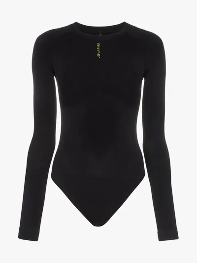 Ben Taverniti Unravel Project Unravel Project Long Sleeved Leotard - Black