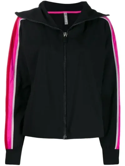 No Ka'oi Colour Block Sports Jacket In Black