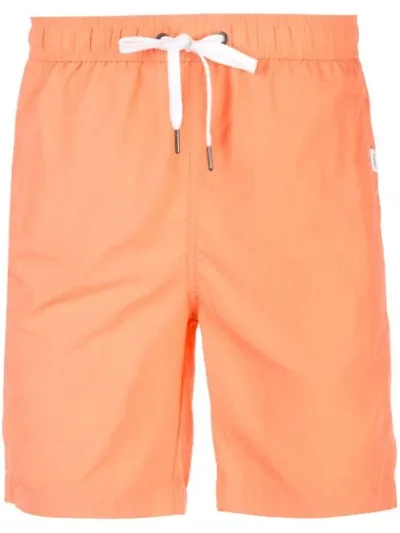 Onia Charles Swim Shorts In Orange