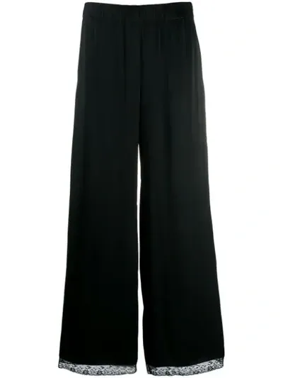 Semicouture Flared Trousers In Black