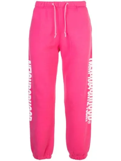 Neighborhood Side Print Track Pants In Pink