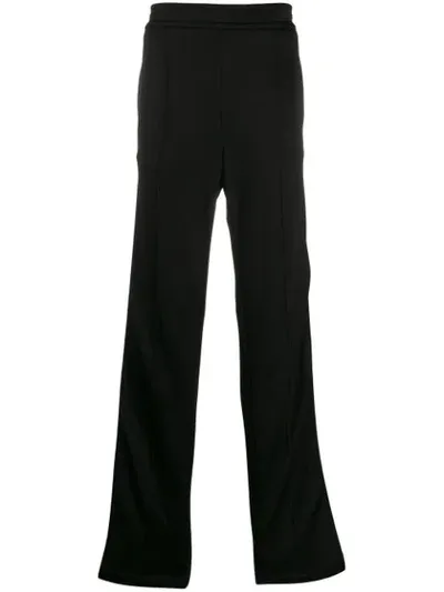 Versace Medusa Stripe Track Trousers In Black