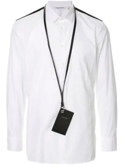 Neil Barrett Cardholder Travel Shirt In White