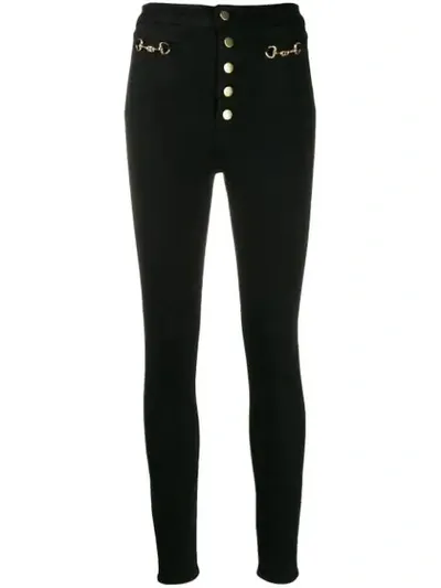 J Brand Sabine High-rise Skinny Jeans In Black