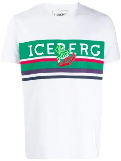 Iceberg Crown-print T-shirt In White