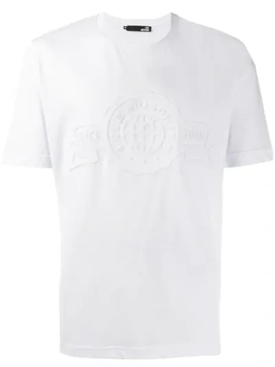 Love Moschino Raised Logo T-shirt In White