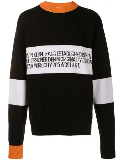 Calvin Klein Jeans Est.1978 Logo Sweatshirt In Black