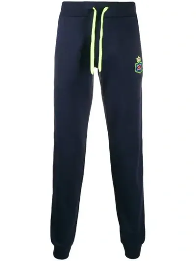 Iceberg Neon Trim Track Pants In Blue