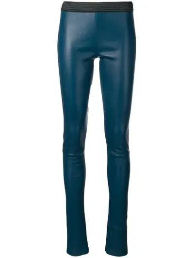 Drome Leggings-style Skinny Trousers In Blue