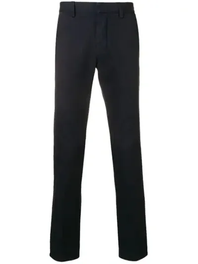 Ami Alexandre Mattiussi Tapered Cropped Pleated Wool Suit Trousers In Blue